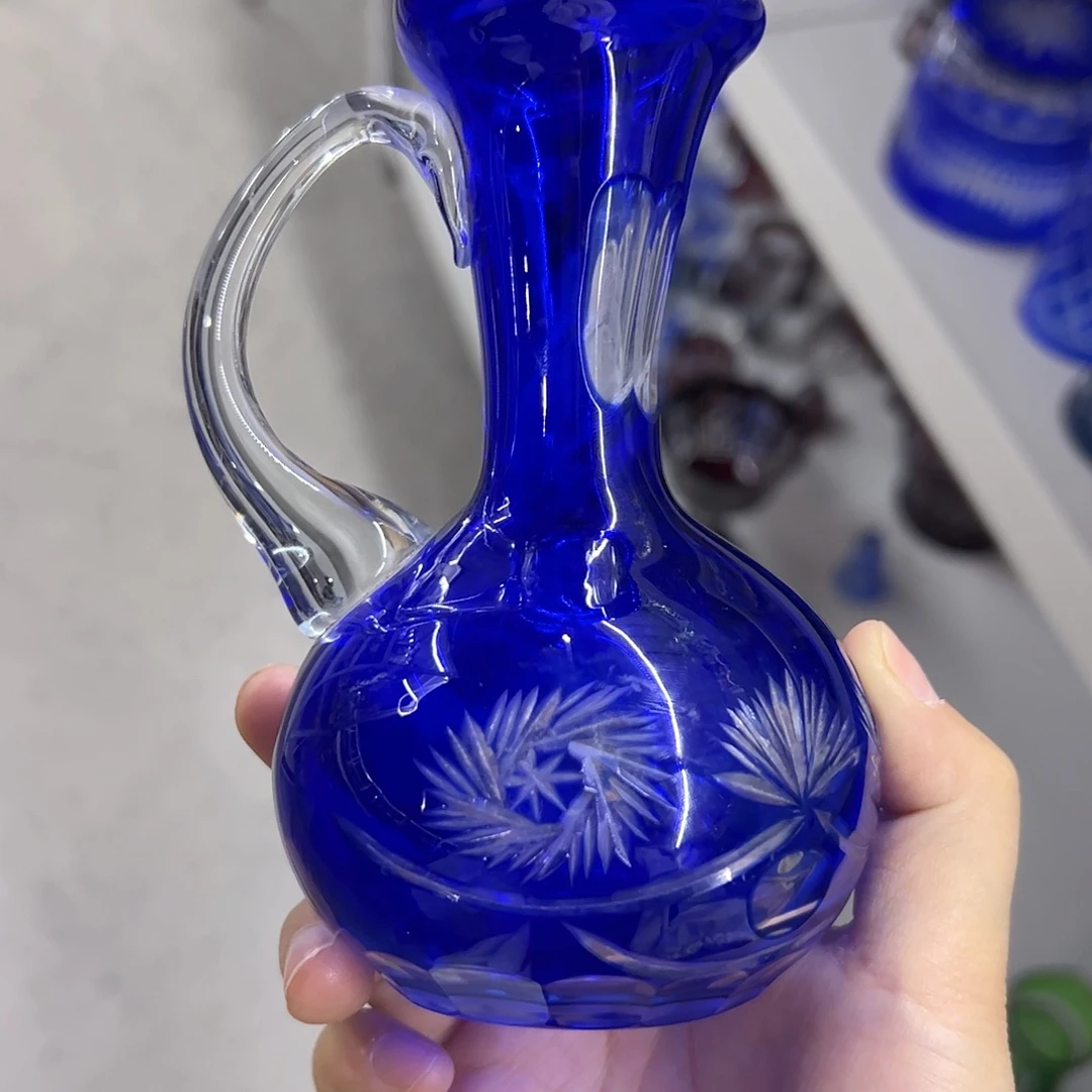 水晶玻璃平底款微瑕一个