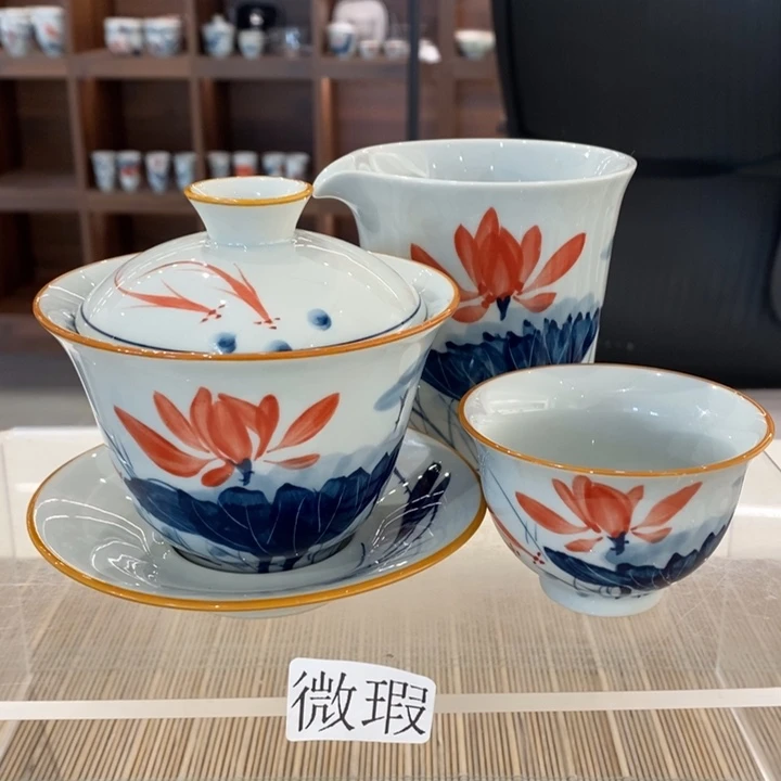 釉下老陶泥手工绘制