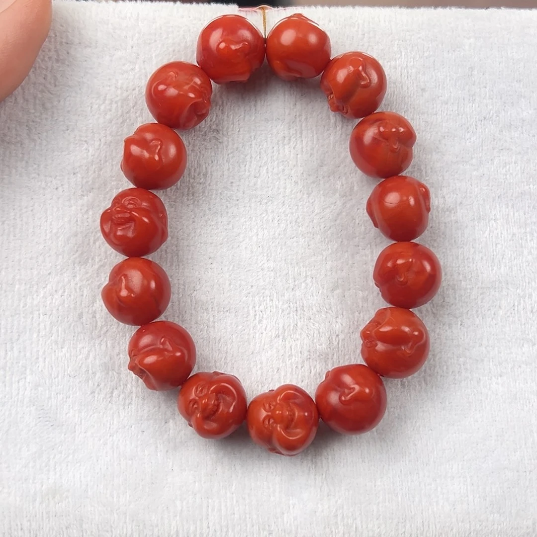 威***下南红玛瑙未镶嵌手串