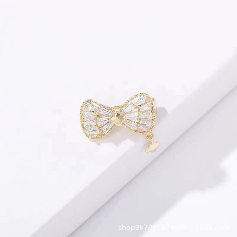 蝴蝶结胸针夏季高档女可爱日系领针防走光扣个性别针固定衣服配饰