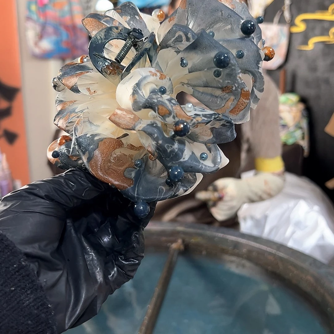 081珍珠泡泡抓夹