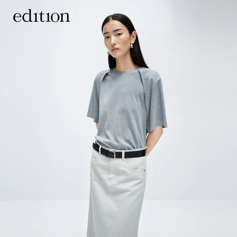 【叶可可专属】edition解构假两件短袖T恤#EBD1TEEK05