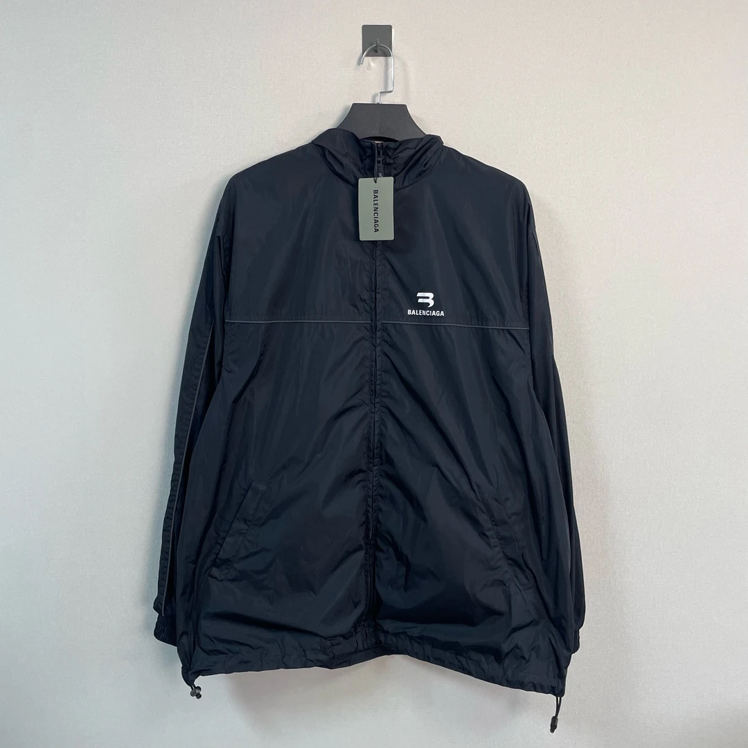 未使用 Balenciaga/巴黎世家 经典双勾冲锋衣/S码/全新带吊/11800