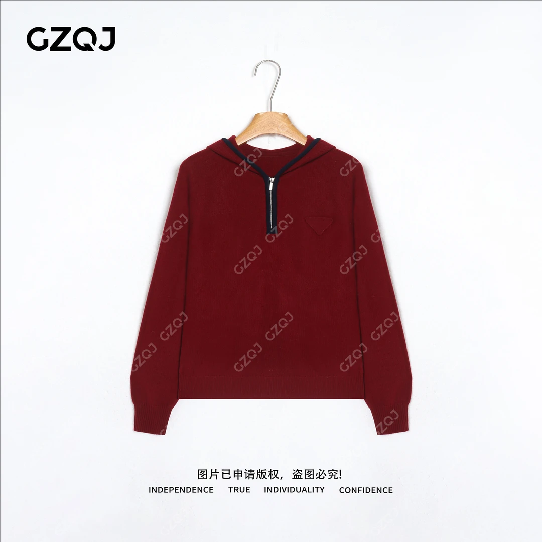 老琴私服【复古航线】琥珀流光风100连帽针织衫女秋冬 35867