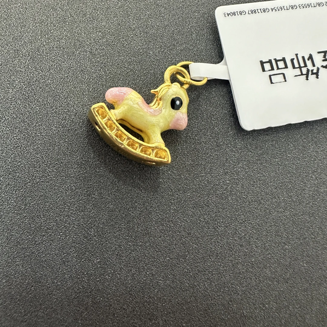 【夏夏专享】足金999 摇摇小马 ZP 0.34 攒金有道