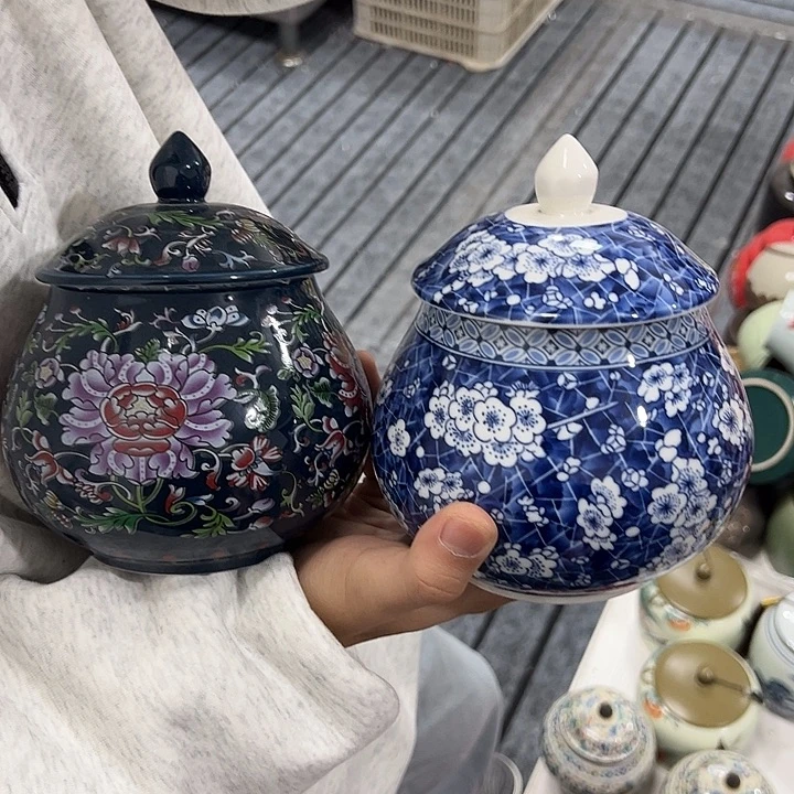 茶叶罐陶瓷家用储物罐瑕疵品介意勿拍