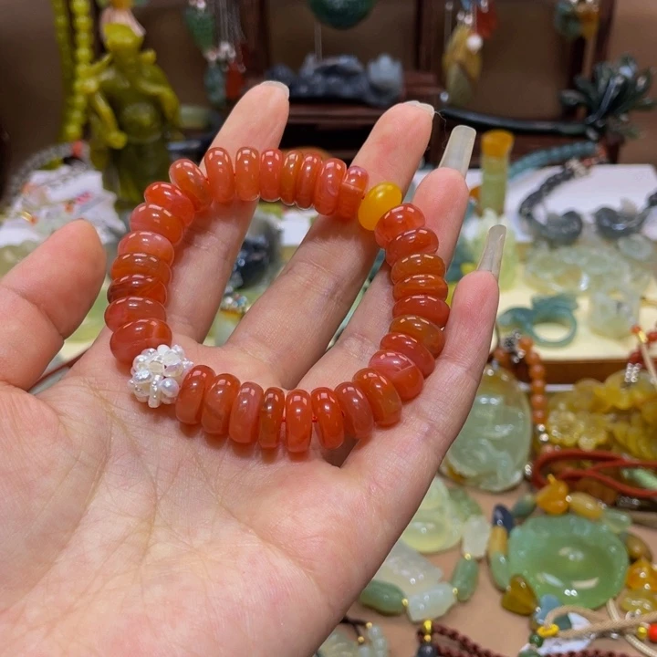 南红玛瑙手链未镶嵌用****8