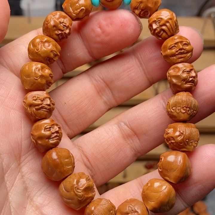 桃核雕刻须派十八罗汉