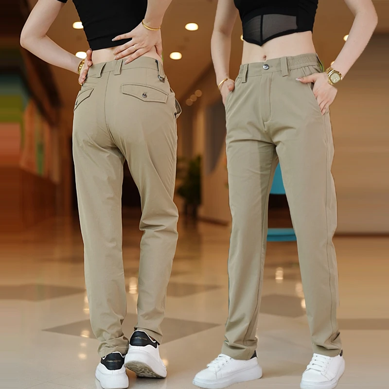 2025夏季男士商务长裤百搭新款透气时尚弹力舒适气质修身休闲裤