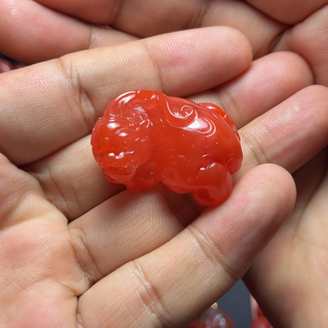 未镶嵌1南红玛瑙火*头
