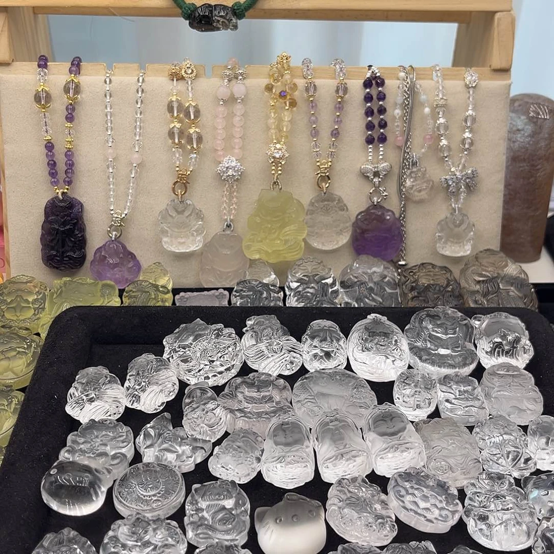 颈饰银S925镶嵌紫晶搁*-补差