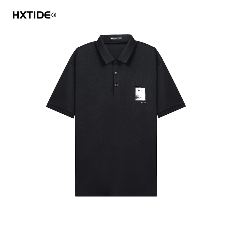 【HXTIDE男装】80支丝光珠地翻领Polo衫短袖T恤S102522157101