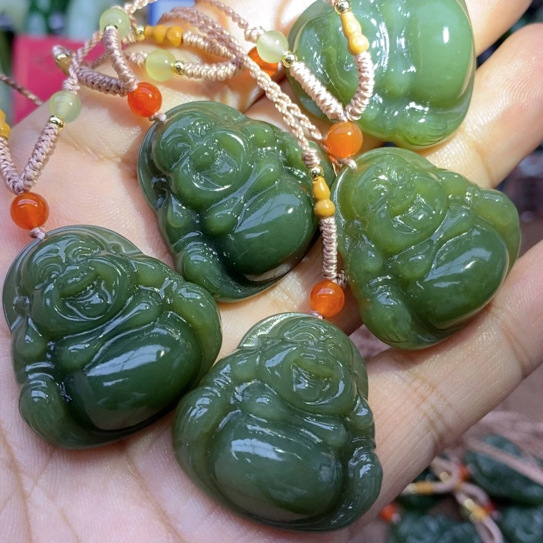 和田玉未镶嵌吊坠(不含链)卡30