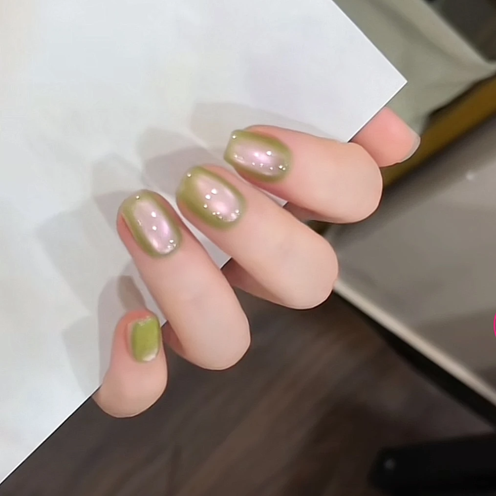 【芭乐猫眼】韩式春天新款轻奢显白纯手工专用美甲