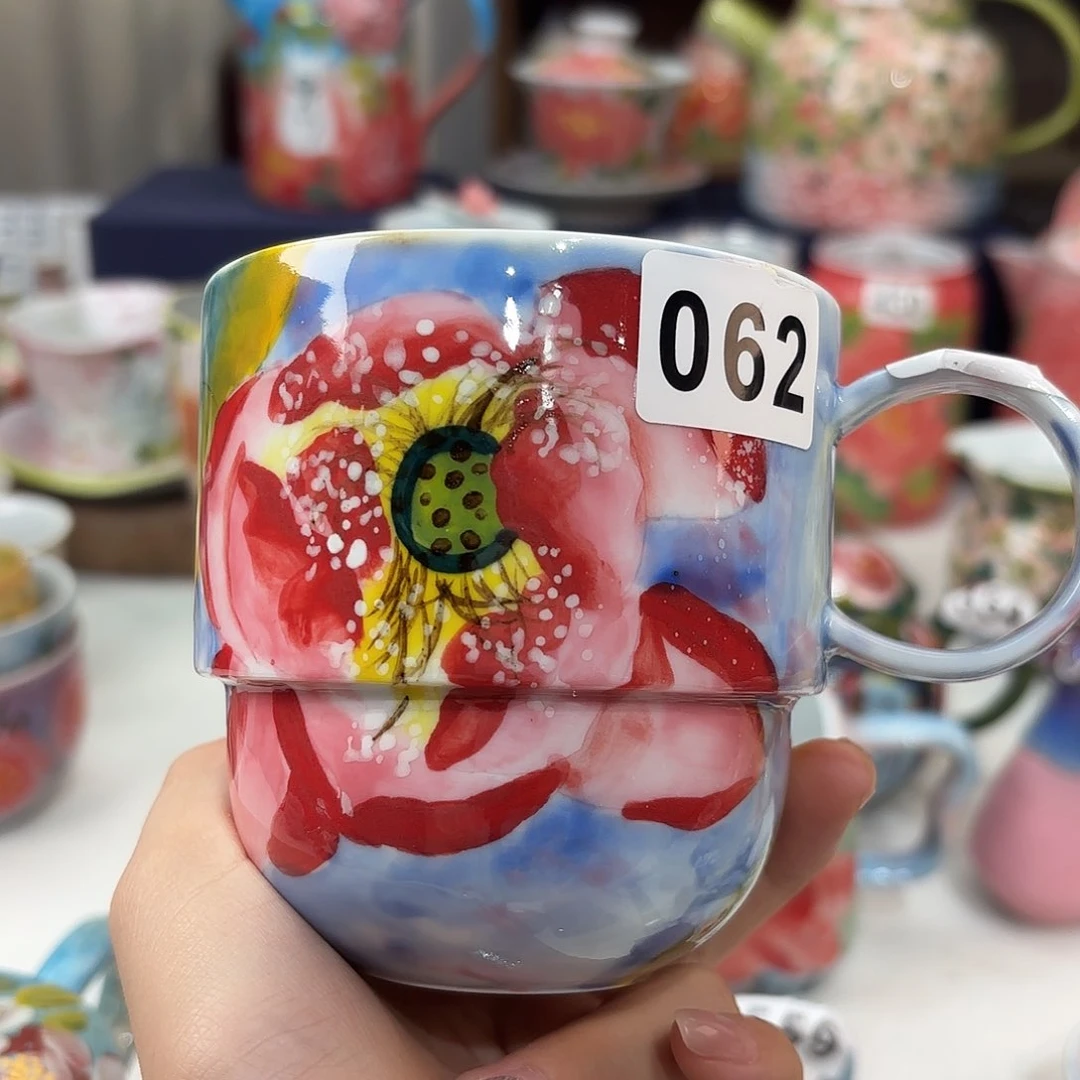 景德镇手绘高温釉下彩陶瓷茶具