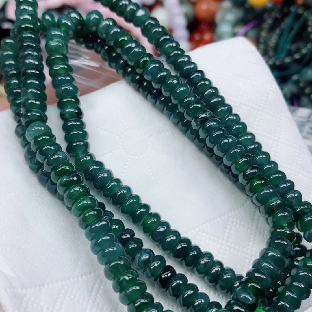 翡翠未镶嵌颈饰翡翠串