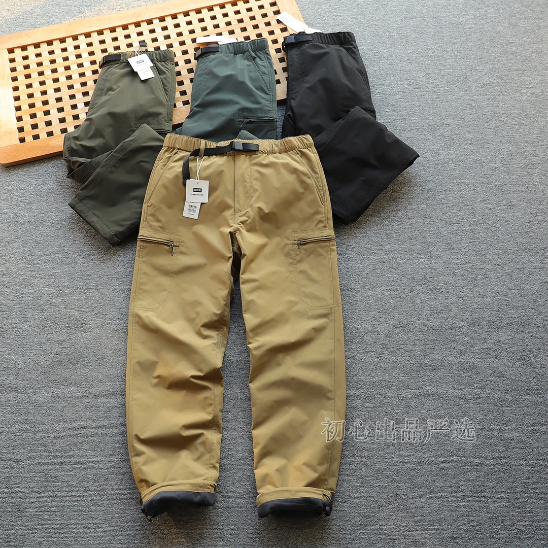 日单 加绒加厚户外男女多口袋工装裤加绒休闲裤直筒裤