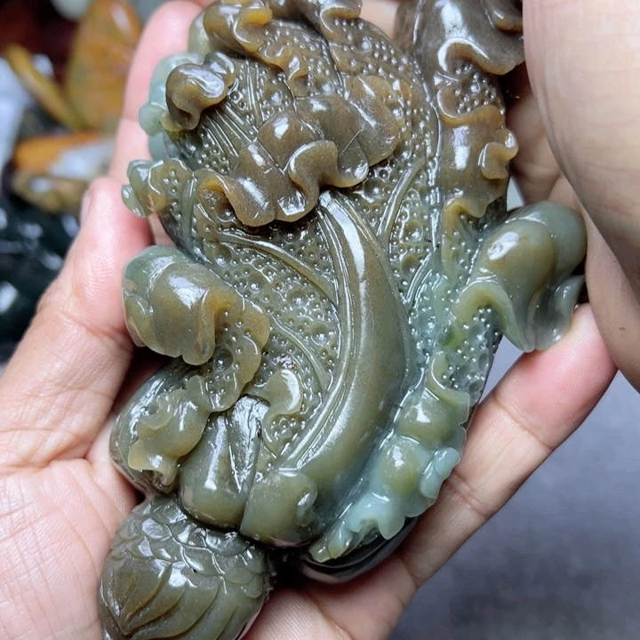 和田玉摆件未镶嵌温***@