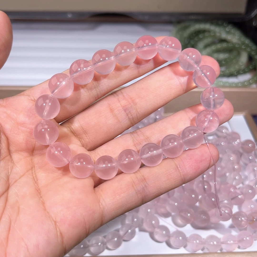 水晶手链未镶嵌粉水晶005