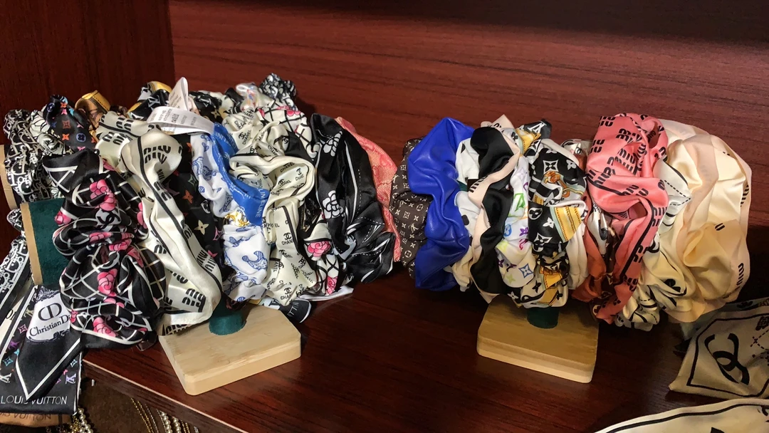 日韩欧美风朋克风甜美风发圈发绳百搭头饰宽边复古