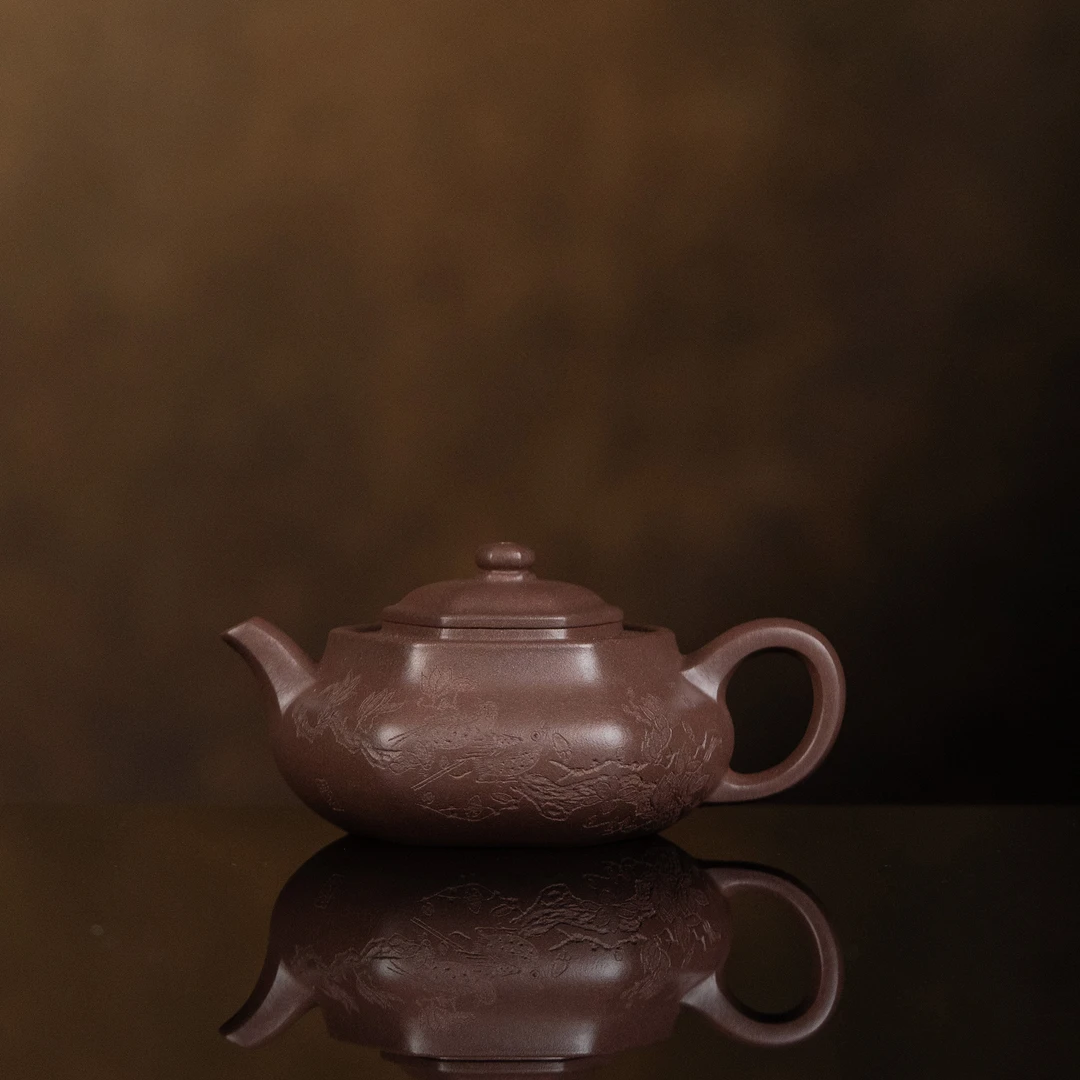 【利贞｜六方舒和】原矿紫泥约160cc手工制宜兴紫砂壶茶具DTGT