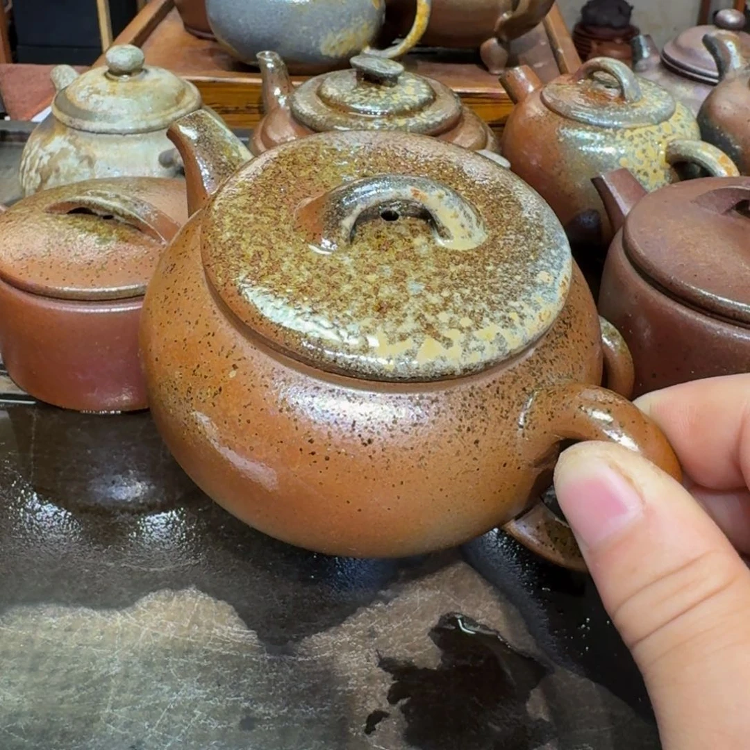 茶壶紫砂宜兴紫砂柴烧壶裸烧