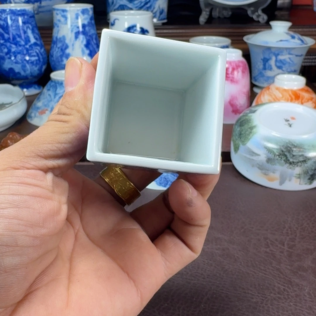 j***子瓷片当代景德镇陶瓷手绘茶具