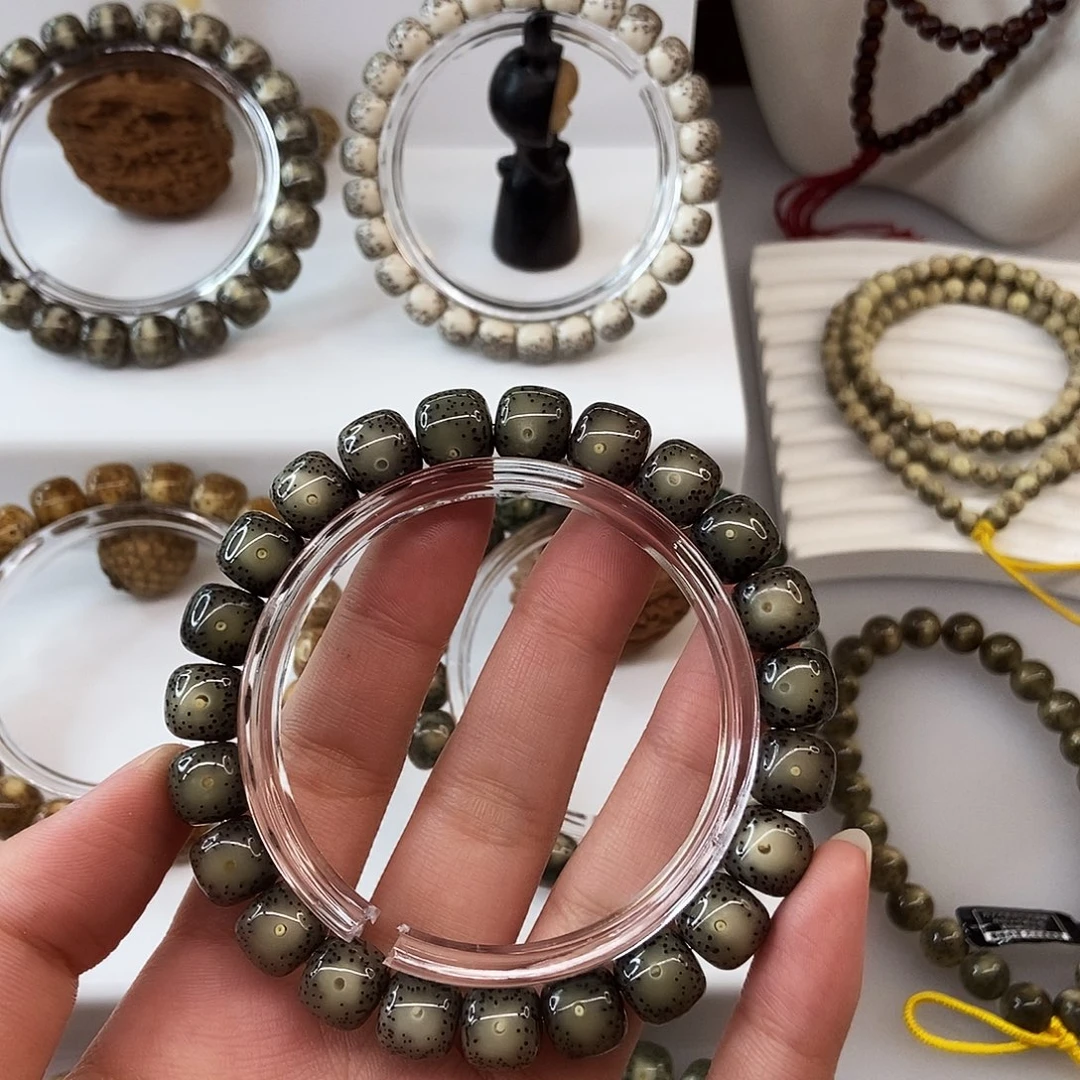 冰***水星月菩提手串卡10黑冰大眼m79