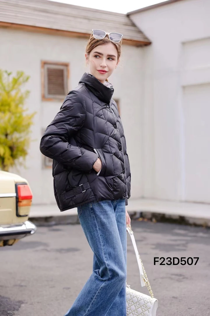 S3507（甩货不补差价）百搭显瘦女士白鸭绒短款白鸭绒羽绒服冬保暖