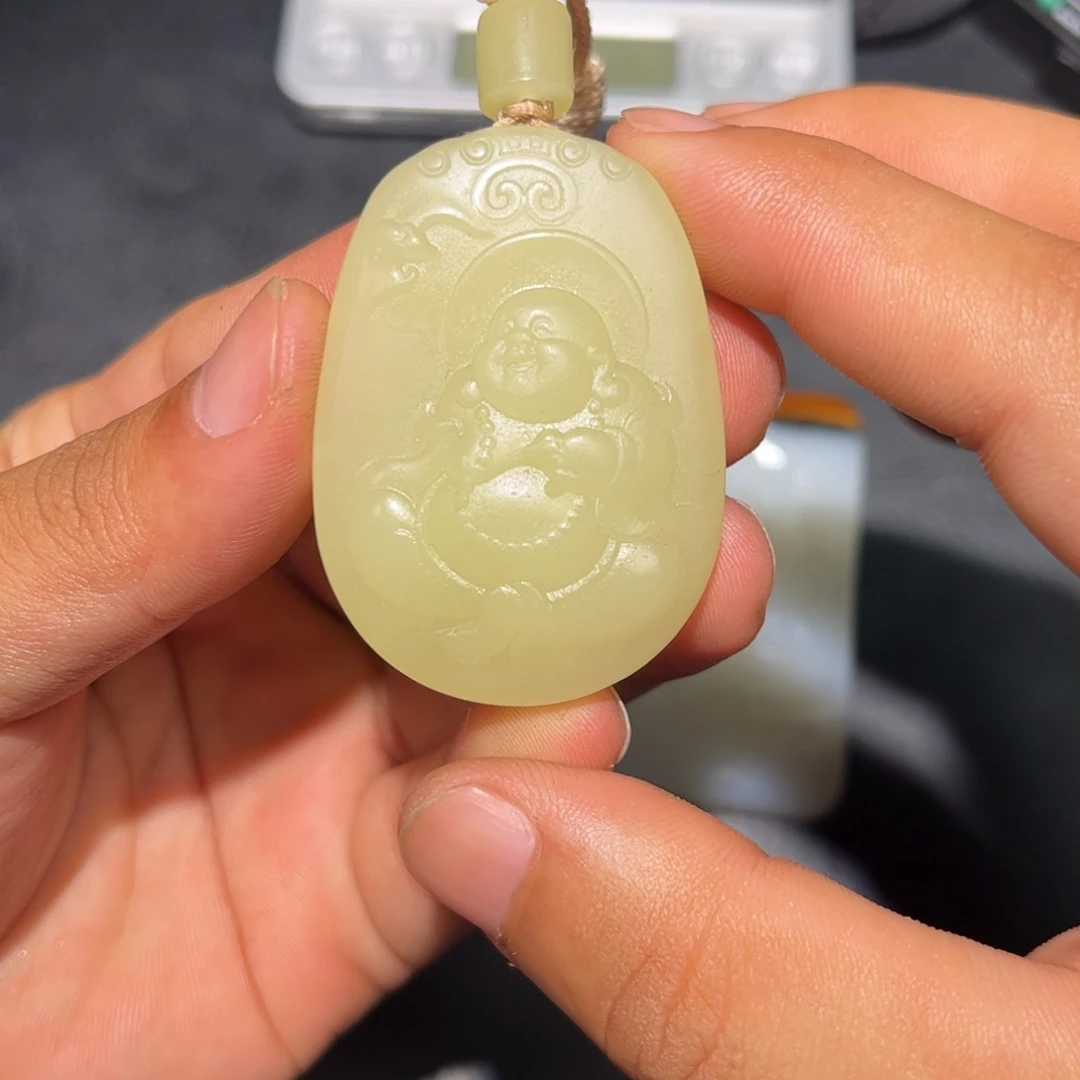 未镶嵌和田玉挂件江**海