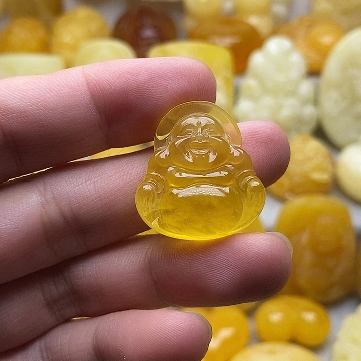 琥珀颈饰未镶嵌琥珀蜜蜡吊坠