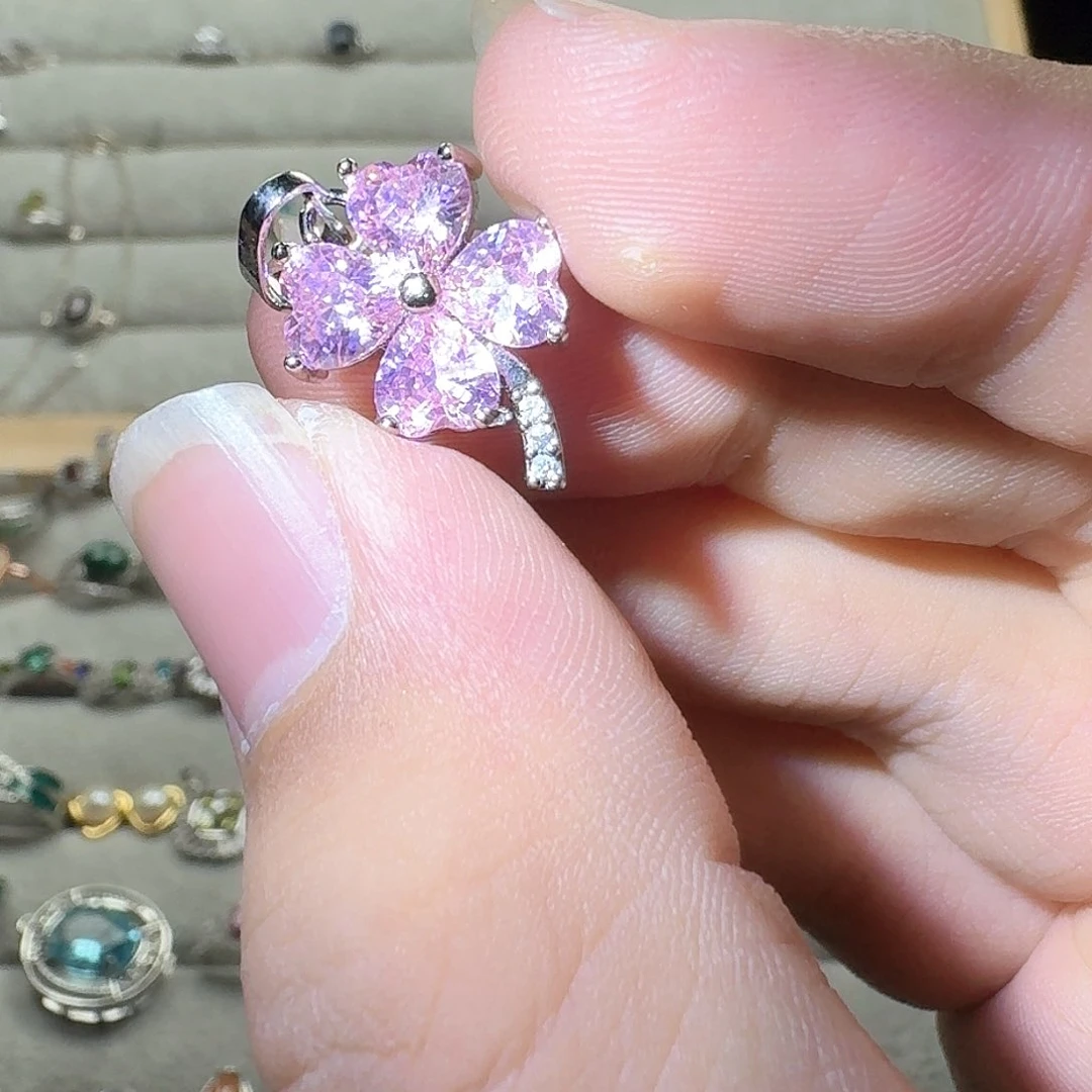 芙蓉石戒指银S925镶嵌