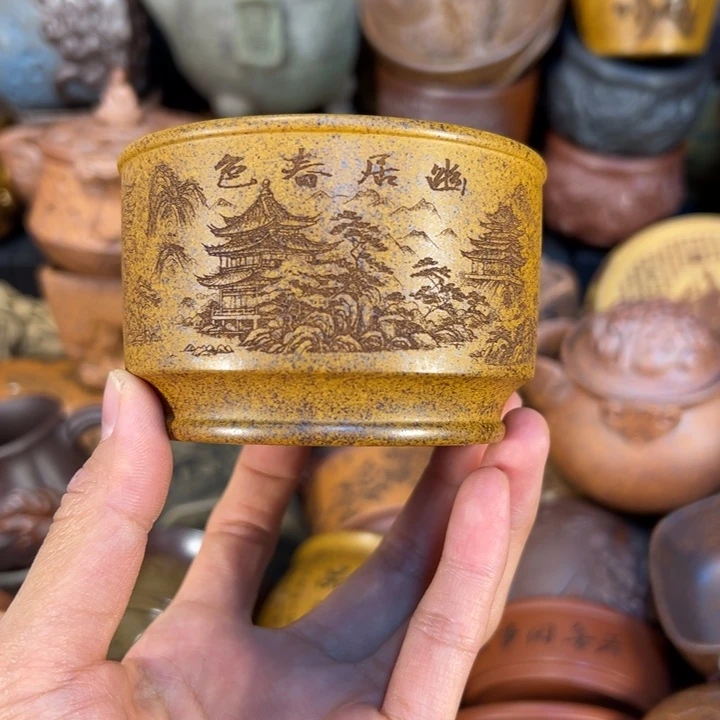 茶杯紫砂宜兴紫杯茶