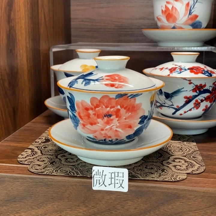 釉下老陶泥手工绘制