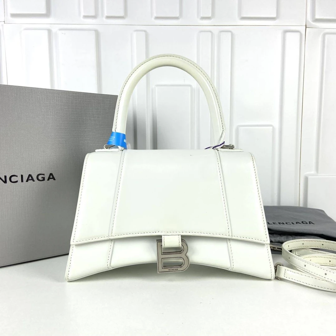 99新 Balenciaga/巴黎世家 思斯专属 白银沙漏S单肩包 THFY142