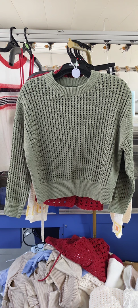 出口日韩，休闲镂空上衣