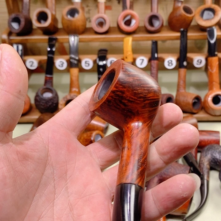 男***味丹麦巴瑞石楠木烟斗