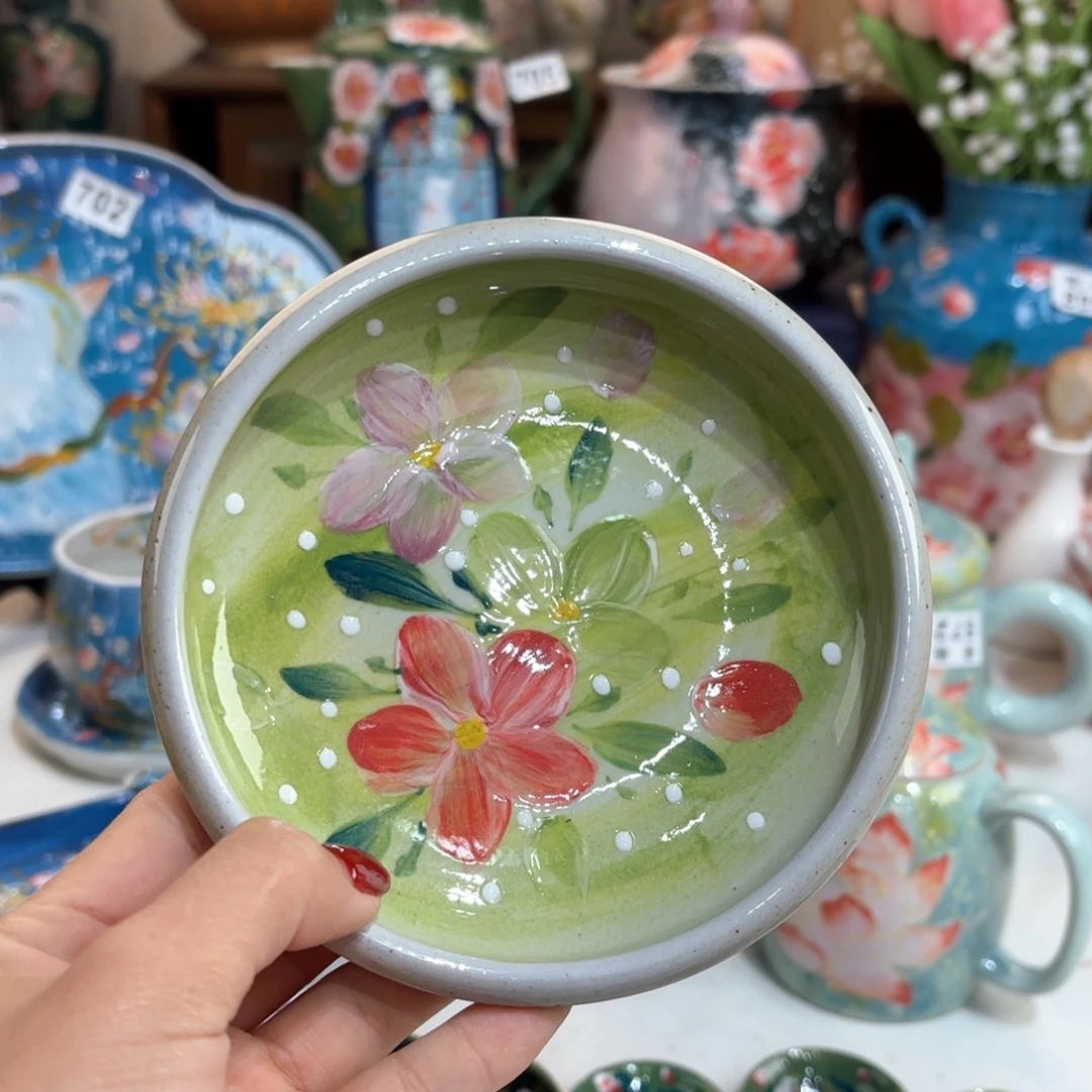 景德镇手绘高温釉下彩陶瓷茶具