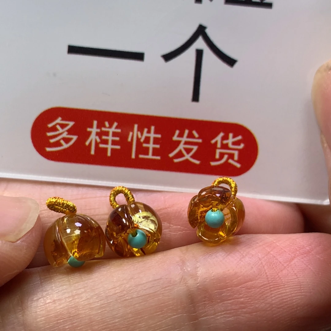 裸石琥珀未镶嵌滴流