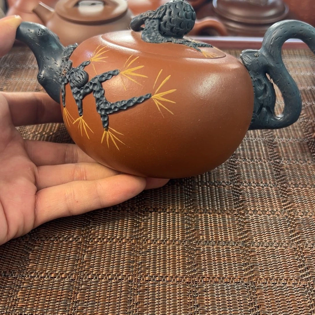 紫砂茶壶宜兴原矿紫砂壶300毫升容量