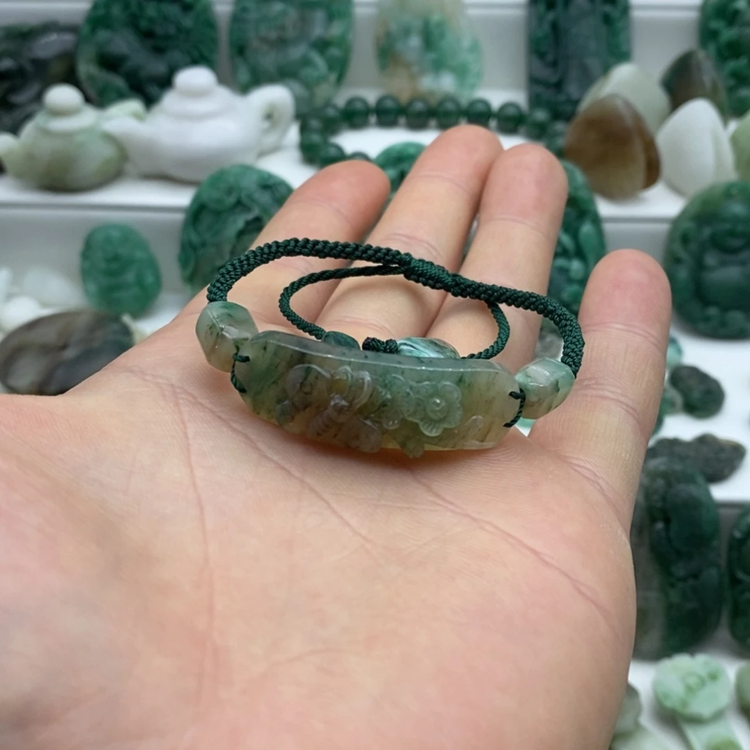 独山玉手绳未镶嵌芸*