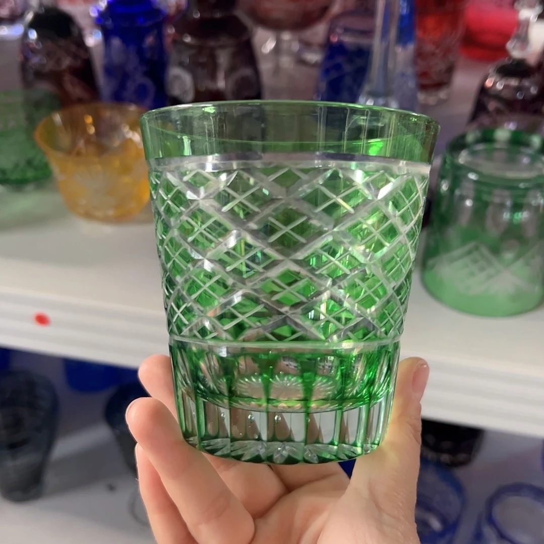 高脚款水晶玻璃微瑕一个