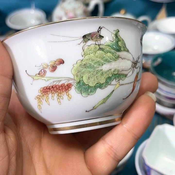 景德镇陶瓷主人杯13344