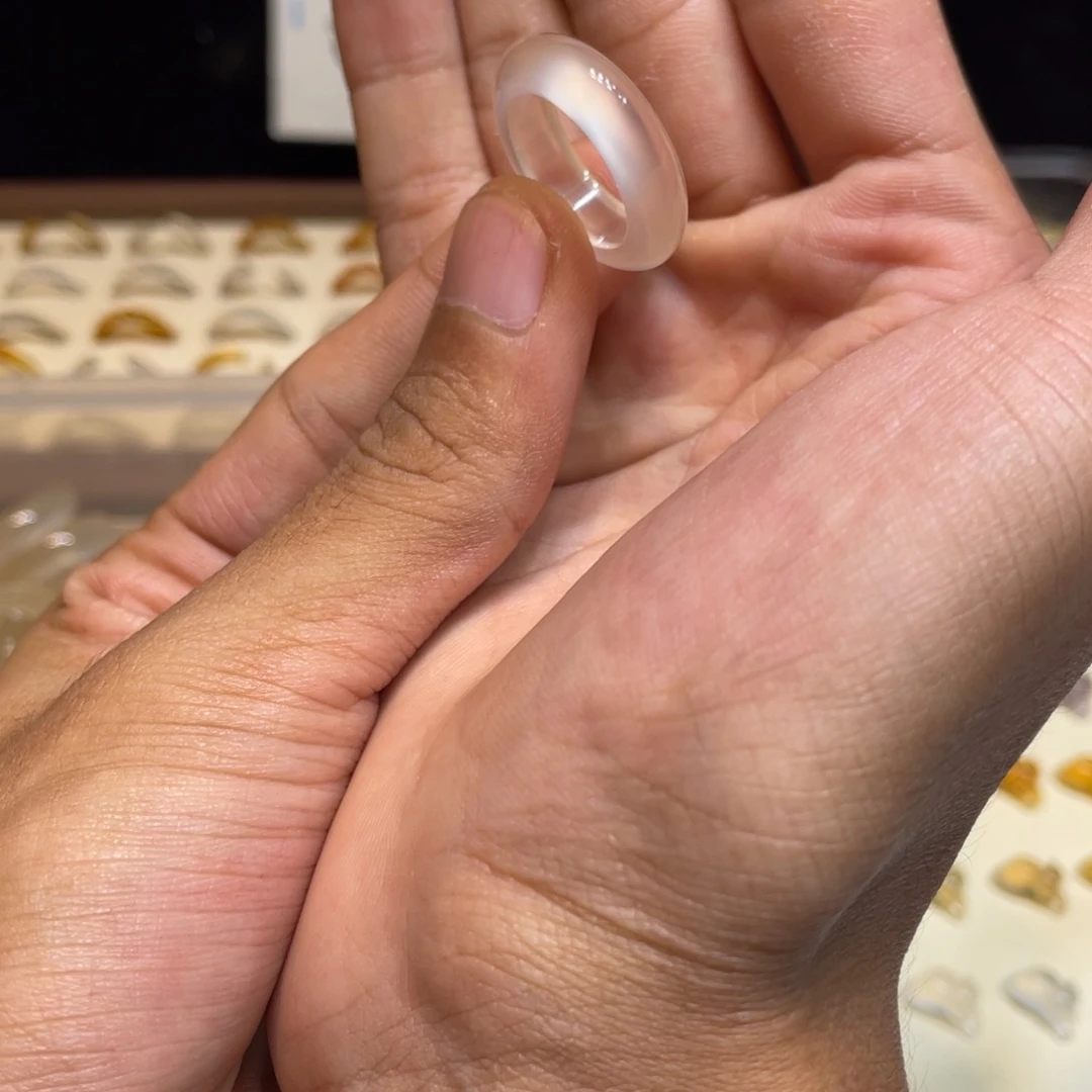 玛瑙/玉髓未镶嵌戒指10号港13