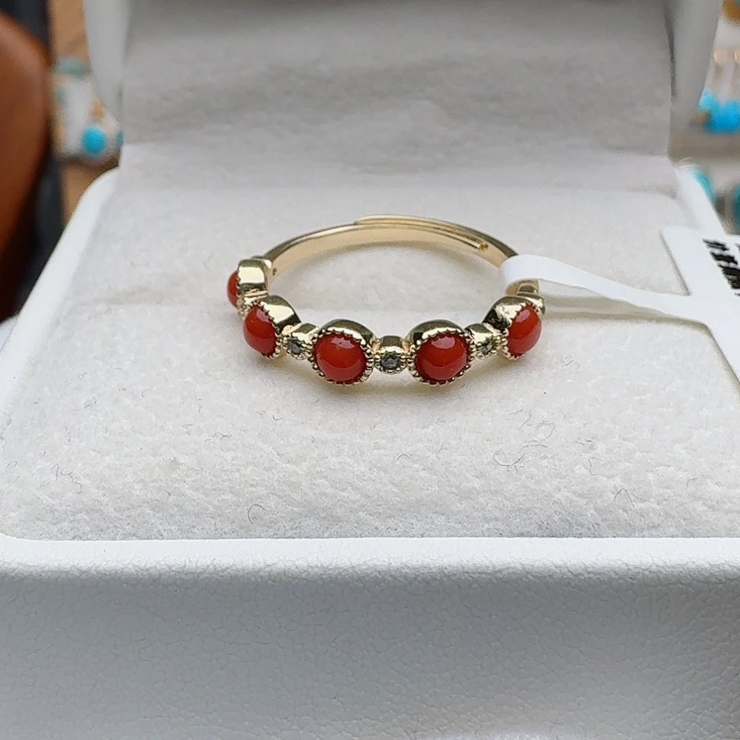 南红玛瑙未镶嵌戒指戒指