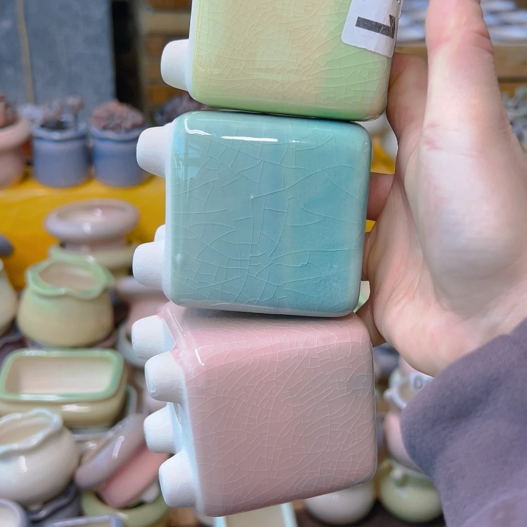 红陶陶瓷花盆当场满12包邮