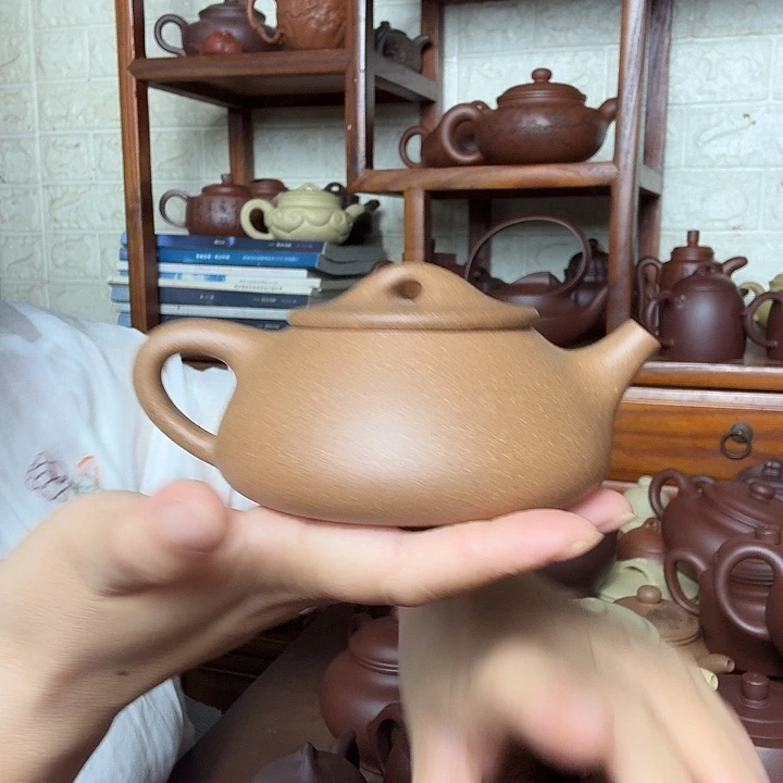 茶壶紫砂石瓢280cc半手工