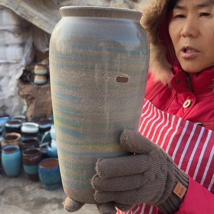 高度30厘米口径12.5厘米瑕疵无孔