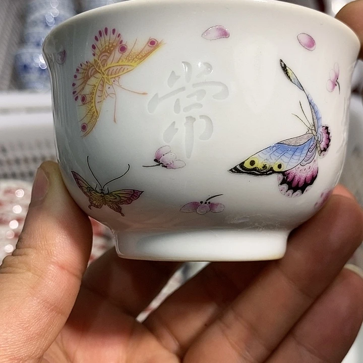 陶摆件景德镇陶瓷主人杯22333