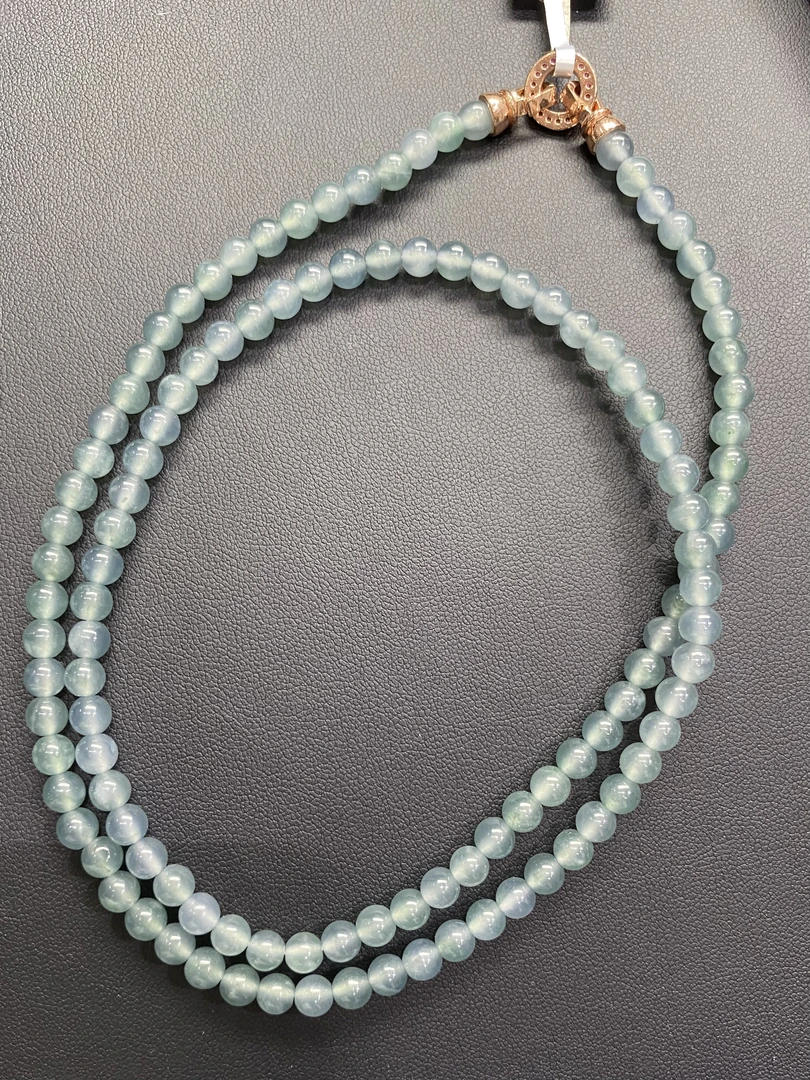 天然A货翡翠珠链